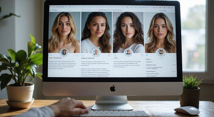 Moderne desktop met webcamprofielen en chatroom beoordelingen voor gebruikers. Moderne desktop met webcamprofielen voor webcamsex brunette en chatroom beoordelingen voor gebruikers.